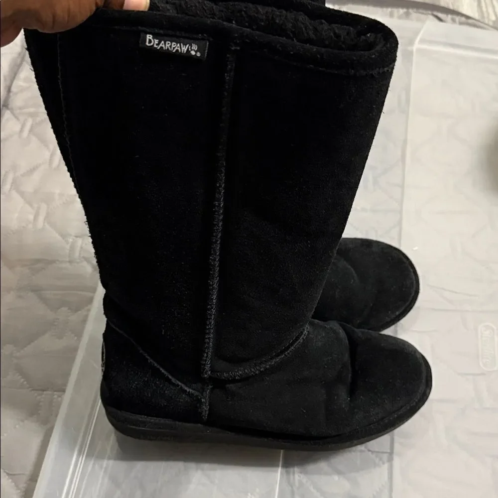 BearPaw Women's Black Winter Boots